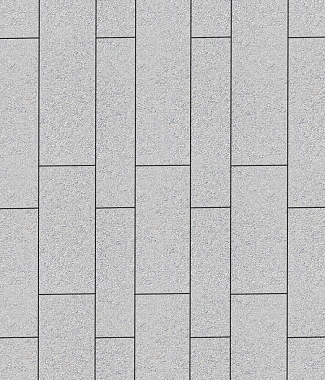 Тротуарная плитка ПАРКЕТ - Стандарт Белый, комплект из 4 видов плит