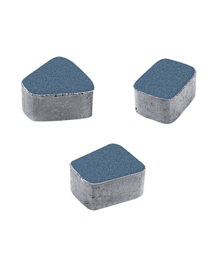 Тротуарная плитка КЛАССИКО - Стандарт Синий, комплект из 3 видов плит