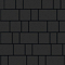 Тротуарная плитка СТАРЫЙ ГОРОД - Стандарт Черный, комплект из 3 видов плит