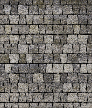 Тротуарная плитка АНТИК - Искусственный камень Габбро, комплект из 5 видов плит