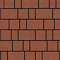 Тротуарная плитка СТАРЫЙ ГОРОД - Гранит Красный, комплект из 3 видов плит