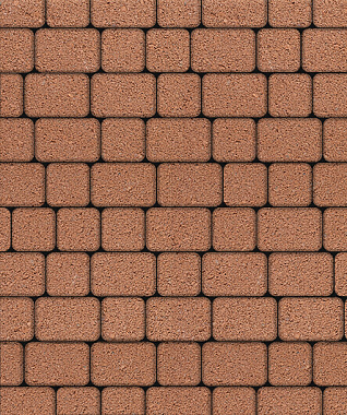 Тротуарная плитка КЛАССИКО - Стандарт Оранжевый, комплект из 2 видов плит