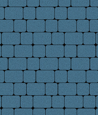 Тротуарная плитка КЛАССИКО - Стандарт Синий, комплект из 2 видов плит