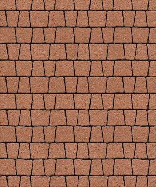 Тротуарная плитка АНТИК - Гранит Оранжевый, комплект из 5 видов плит