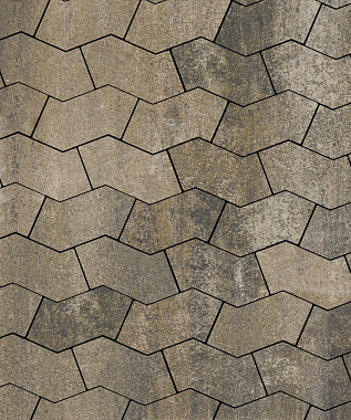Тротуарная плитка S-ФОРМА - Искусственный камень Базальт