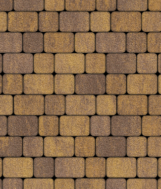 Тротуарная плитка КЛАССИКО - Листопад гранит Янтарь, комплект из 2 видов плит