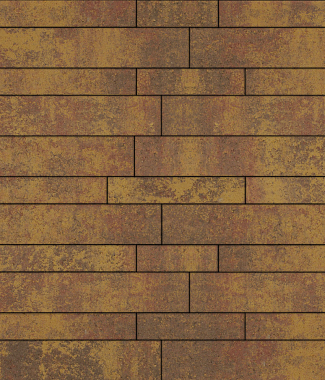 Тротуарная плитка ПАРКЕТ - Листопад гладкий Осень, комплект из 6 видов плит