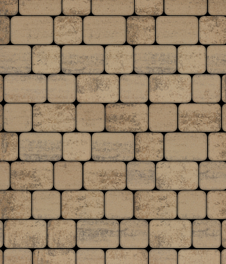 Тротуарная плитка КЛАССИКО - Листопад гладкий Старый замок, комплект из 2 видов плит