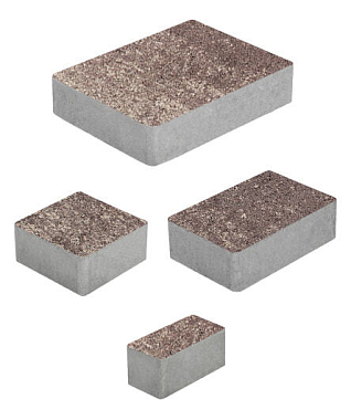 Тротуарная плитка МЮНХЕН - Искусственный камень Плитняк, комплект из 4 видов плит