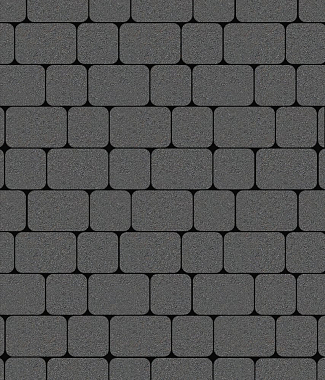 Тротуарная плитка КЛАССИКО - Стандарт Серый, комплект из 2 видов плит
