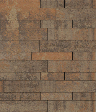 Тротуарная плитка ПАРКЕТ - Листопад гладкий Клен, комплект из 6 видов плит