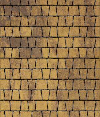 Тротуарная плитка АНТИК - Листопад гладкий Янтарь, комплект из 5 видов плит
