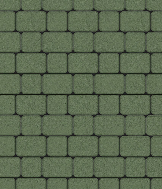 Тротуарная плитка КЛАССИКО - Стандарт Зелёный, комплект из 2 видов плит