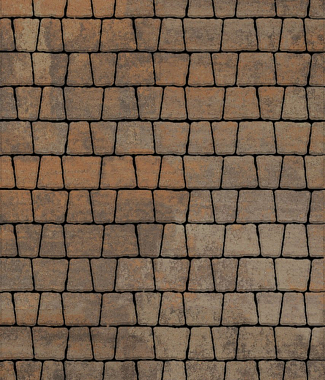 Тротуарная плитка АНТИК - Листопад гладкий Клен, комплект из 5 видов плит