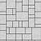 Тротуарная плитка МЮНХЕН - Гранит Белый, комплект из 4 видов плит