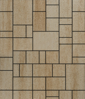 Тротуарная плитка МЮНХЕН - Искусственный камень Степняк, комплект из 4 видов плит