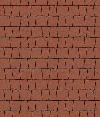 Тротуарная плитка АНТИК - Стандарт Красный, комплект из 5 видов плит