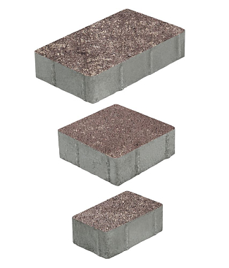 Тротуарная плитка СТАРЫЙ ГОРОД - Искусственный камень Плитняк, комплект из 3 видов плит