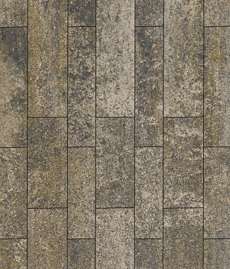 Тротуарная плитка ПАРКЕТ - Искусственный камень Базальт, комплект из 4 видов плит