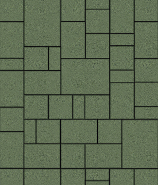 Тротуарная плитка МЮНХЕН - Стандарт Зелёный, комплект из 4 видов плит