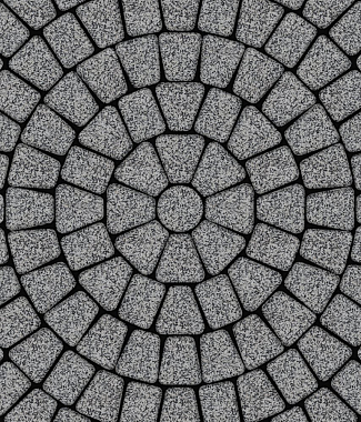 Тротуарная плитка КЛАССИКО - Гранит Серый с черным, комплект из 3 видов плит