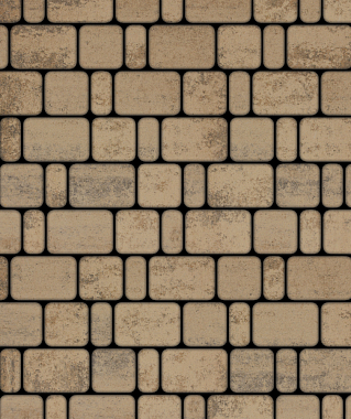 Тротуарная плитка КЛАССИКО - Листопад гладкий Старый замок, комплект из 3 видов плит