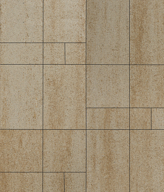 Тротуарная плитка Грандо - Искусственный камень Степняк, комплект из 4 видов плит