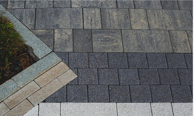 Тротуарная плитка СТАРЫЙ ГОРОД - Листопад гранит Старый замок, комплект из 3 видов плит