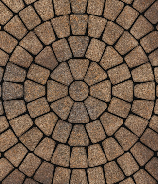 Тротуарная плитка КЛАССИКО - Листопад гранит Клен, комплект из 3 видов плит