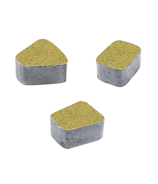 Тротуарная плитка КЛАССИКО - Гранит Желтый, комплект из 3 видов плит