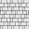 Тротуарная плитка КЛАССИКО - Стоунмикс Белый, комплект из 3 видов плит