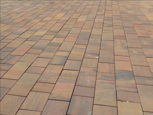 Тротуарная плитка СТАРЫЙ ГОРОД - Листопад гранит Саванна, комплект из 3 видов плит