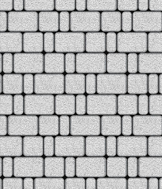 Тротуарная плитка КЛАССИКО - Гранит Белый, комплект из 3 видов плит