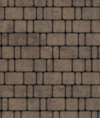 Тротуарная плитка КЛАССИКО - Листопад гладкий Шелковица, комплект из 3 видов плит