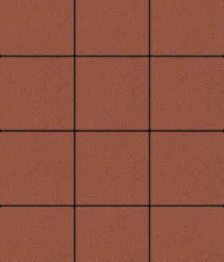 Тротуарная плитка КВАДРАТ - Стандарт Красный