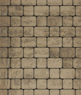 Тротуарная плитка КЛАССИКО - Листопад гладкий Старый замок, комплект из 2 видов плит