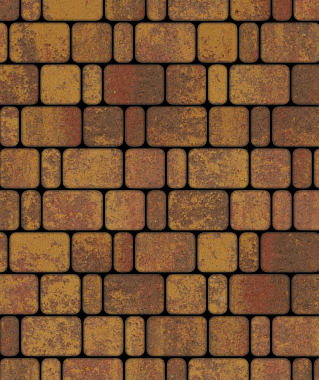 Тротуарная плитка КЛАССИКО - Листопад гладкий Осень, комплект из 3 видов плит