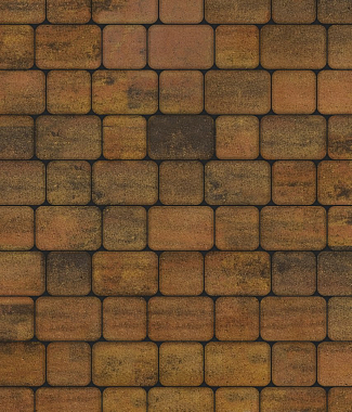 Тротуарная плитка КЛАССИКО - Листопад гладкий Саванна, комплект из 2 видов плит