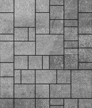 Тротуарная плитка МЮНХЕН - Искусственный камень Шунгит, комплект из 4 видов плит