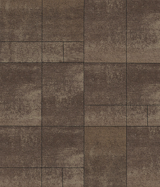 Тротуарная плитка Грандо - Листопад гранит Хаски, комплект из 4 видов плит