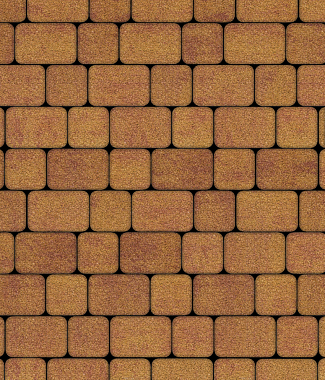 Тротуарная плитка КЛАССИКО - Листопад гранит Каир, комплект из 2 видов плит