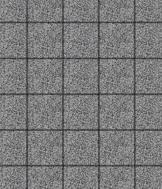 Тротуарная плитка КВАДРАТ - Гранит Серый с черным