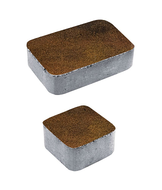 Тротуарная плитка КЛАССИКО - Листопад гранит Саванна, комплект из 2 видов плит