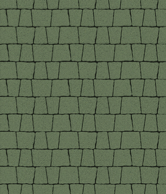 Тротуарная плитка АНТИК - Стандарт Зеленый, комплект из 5 видов плит