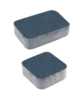 Тротуарная плитка КЛАССИКО - Гранит Синий, комплект из 2 видов плит