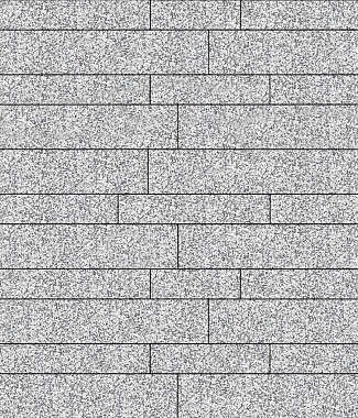 Тротуарная плитка ПАРКЕТ - Стоунмикс Белый с черным, комплект из 6 видов плит