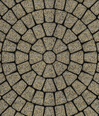 Тротуарная плитка КЛАССИКО - Гранит Желтый с черным, комплект из 3 видов плит