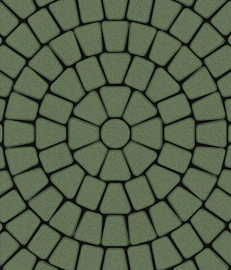 Тротуарная плитка КЛАССИКО - Стандарт Зеленый, комплект из 3 видов плит
