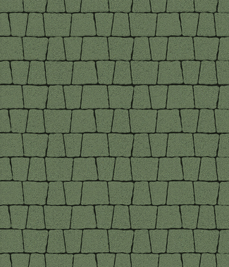 Тротуарная плитка АНТИК - Стандарт Зелёный, комплект из 5 видов плит