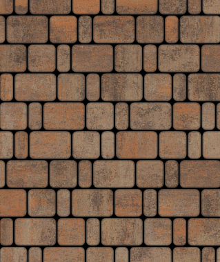 Тротуарная плитка КЛАССИКО - Листопад гладкий Клен, комплект из 3 видов плит
